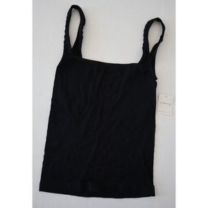 Free People Intimates OB944894 001 Women's Sz M/L Black Square One Seamless Cami